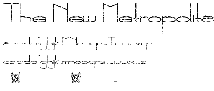 The New Metropolitan font